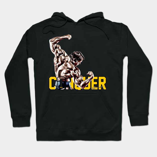 Arnold Schwarzenegger: CONQUER Hoodie by flashbackchamps